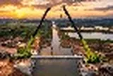 Phát hiện 21 xe tải Trung Quốc di chuyển liên tục trong đêm chở theo hơn 1.100 tấn thiết bị, xây xong cây cầu chỉ trong 24 giờ