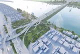 Siêu cầu 16.000 tỷ đồng do Sun Group triển khai nối phố cổ với phía Đông Hà Nội hoàn thành toàn bộ cọc khoan nhồi cầu chính
