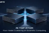 GIGABYTE trình diễn cụm Four Node AI TOP ATOM trong tính toán khoa học