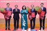 Các ông Phạm Tất Thắng, Nguyễn Quang Đức, Triệu Tài Vinh làm Phó bí thư Đảng ủy MTTQ, các đoàn thể Trung ương
