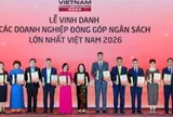 Vinh danh các ngân hàng nộp ngân sách nhiều nhất 2026: BIDV, MB, Techcombank, ACB nằm trong nhóm dẫn dắt