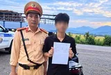 Phát hiện người lái xe máy dương tính với chất ma túy