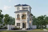 Chi phí xây nhà mái Nhật 2 tầng 1 tum 100m² bao nhiêu?