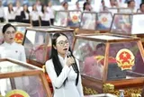 'Xin dâng hương những linh hồn bất tử' vang lên trong tổng duyệt Lễ truy điệu, an táng liệt sĩ tại công viên Lê Thị Riêng