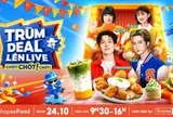 Rủ nhau nhập tiệc, săn deal món ngon giảm đến 50% cùng ShopeeFood trên Trùm Deal Lên Live 24.10