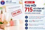 Bộ Y tế thu hồi 715 số công bố mỹ phẩm của 21 doanh nghiệp