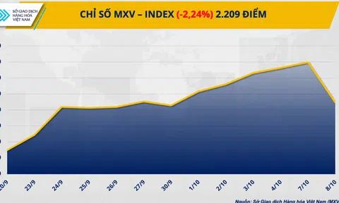 Thị trường năng lượng ‘rực đỏ’ kéo chỉ số MXV-Index quay đầu suy yếu