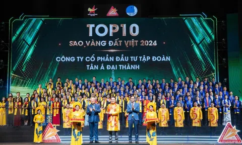 Tập đoàn Tân Á Đại Thành được vinh danh top 10 Sao Vàng Đất Việt 2024