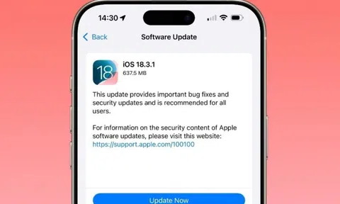 Apple tung bản vá quan trọng, người dùng iPhone cần cập nhật ngay iOS 18.3.1 để tránh rủi ro