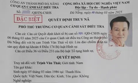 Truy nã đặc biệt đối tượng Trịnh Văn Thái trong vụ lừa đảo Mr. Pips Phó Đức Nam