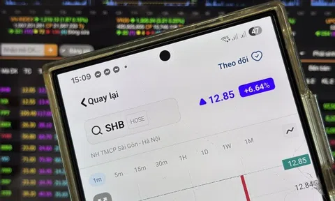 Cổ phiếu SHB tím trần với thanh khoản lớn