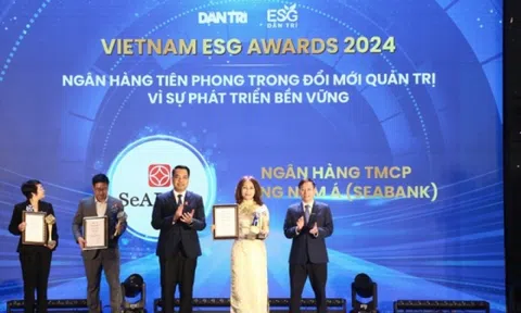 SeABank được vinh danh 'Ngân hàng tiên phong trong đổi mới quản trị vì sự phát triển bền vững' tại Vietnam ESG Awards