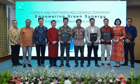 V-GREEN bắt tay 4 đối tác "phủ sóng" 63.000 cổng sạc VinFast tại Indonesia, tổng vốn đầu tư 300 Triệu USD