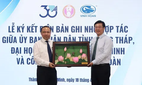 Tỉnh Đồng Tháp và ĐHQG TPHCM ký hợp tác phát triển KHCN, đổi mới sáng tạo