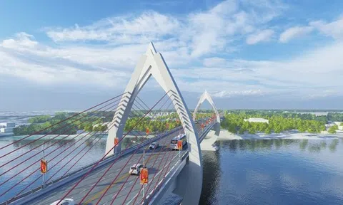 Chỉ vài ngày nữa, cây cầu dây văng hình búp sen, trị giá 1.200 tỷ tại Nam Định sẽ chính thức được thông xe