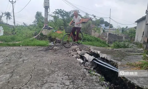 Quảng Ninh: Xuất hiện những vết nứt, gãy tại khu vực dân cư