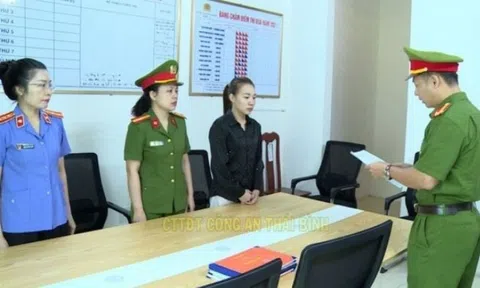 Công an Thái Bình khởi tố đối tượng Nguyễn Thị Mai sinh năm 1994