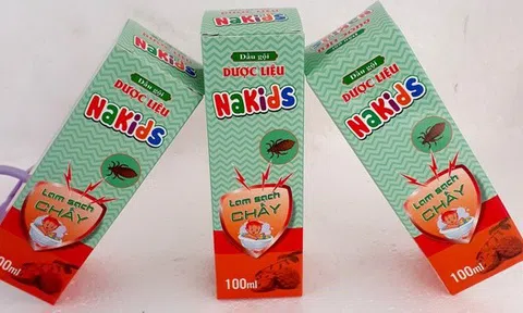 Ngừng ngay việc sử dụng lô dầu gội dược liệu Nakids làm sạch chấy