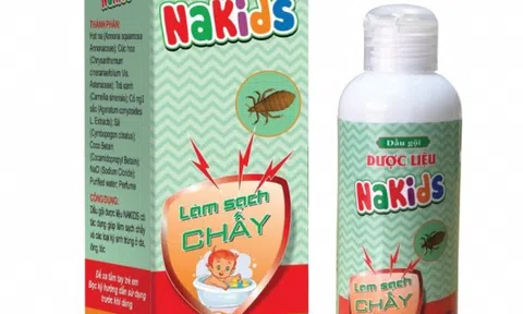 Dầu gội Nakids làm sạch chấy bị thu hồi trên toàn quốc do không đạt chất lượng