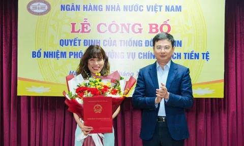 Bổ nhiệm bà Nguyễn Huyền Dịu giữ chức Phó Vụ trưởng Vụ Chính sách tiền tệ