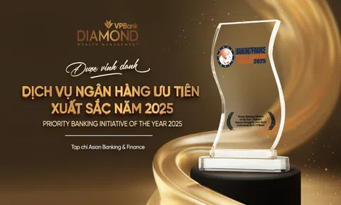 Năm thứ hai liên tiếp, VPBank nhận giải thưởng “Dịch vụ ngân hàng ưu tiên xuất sắc nhất Việt Nam”