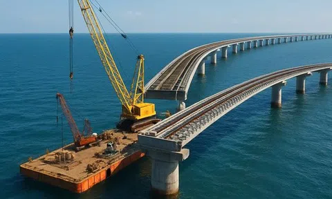 Một công ty đề xuất làm đường sắt vượt biển nối Cần Giờ với Vũng Tàu