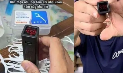 Clip tăm chỉ nha khoa ‘phát sáng’ dưới máy đo huỳnh quang giá 150 nghìn khiến nhiều người hoang mang, chuyên gia nói gì?