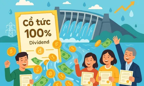 Một công ty thuỷ điện muốn trả cổ tức tiền mặt tỷ lệ 100%