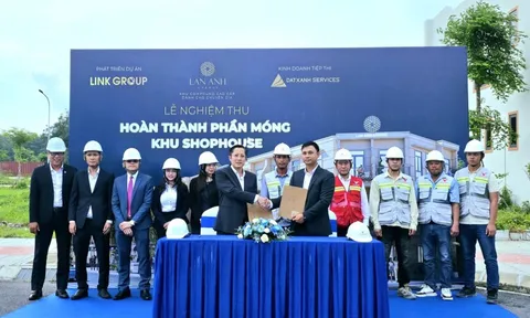 Lan Anh Avenue: Khẳng định uy tín từ lễ nghiệm thu phần móng Shophouse