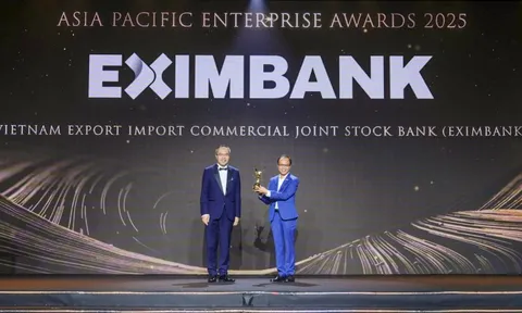 Eximbank được vinh danh 'Doanh nghiệp xuất sắc Châu Á' và ' Doanh nghiệp tăng trưởng nhanh' tại Apea 2025