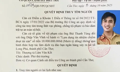 Công an truy tìm một nhân viên ngân hàng
