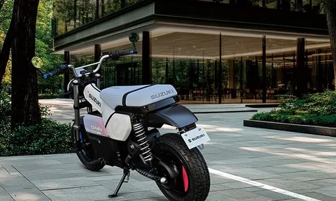 Xe máy điện mới của Suzuki hứa hẹn 'làm mưa làm gió' thị trường: Thiết kế retro cực cuốn, tái sinh tinh thần VanVan huyền thoại