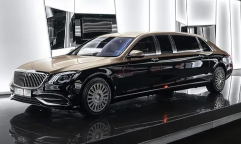 'Pháo đài di động' Mercedes-Maybach S 650 Pullman giá 30 tỷ xuất hiện giữa lòng Hà Nội
