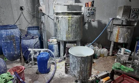 Rùng mình trước công xưởng sản xuất mỹ phẩm giả quy mô khủng giữa lòng TP.HCM