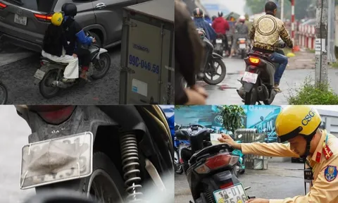 Muôn kiểu chiêu trò che biển né ‘mắt thần’ AI trên đường phố Hà Nội