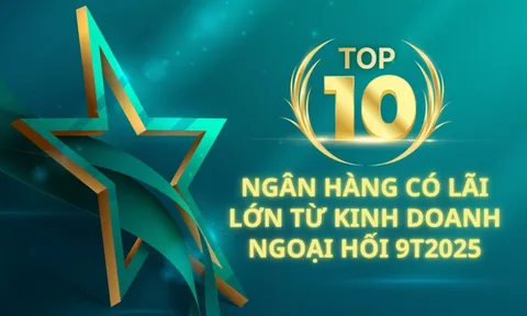 Top 10 ngân hàng lãi lớn nhất từ kinh doanh ngoại hối 9T2025: Vietcombank giữ 'ngai vàng', ACB bứt phá