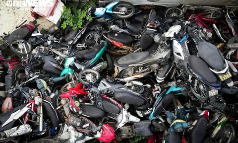 Hàng nghìn xe vi phạm bị bỏ lại, biến bãi giữ thành 'nghĩa địa' giữa lòng Hà Nội