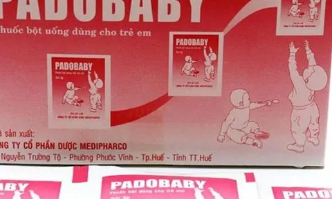 Thuốc hạ sốt dành cho trẻ em Padobaby bị thu hồi khẩn trên toàn quốc