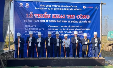 Triển khai thi công dự án trạm biến áp 500 kV Bắc Ninh và đường dây đấu nối