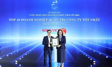 Chứng khoán Rồng Việt nhận cú đúp giải thưởng tại VLCA 2025