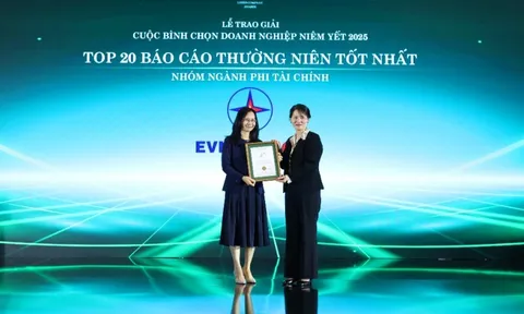 EVNGENCO3 đạt giải Top 20 báo cáo thường niên tốt nhất nhóm phi tài chính năm 2025
