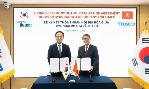 THACO hợp tác với Hyundai Rotem sản xuất tàu điện và tàu cao tốc tại Việt Nam