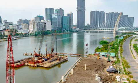 Ngắm công trường xây dựng cầu gần 1.000 tỷ là món quà của Nutifood tặng TP.HCM