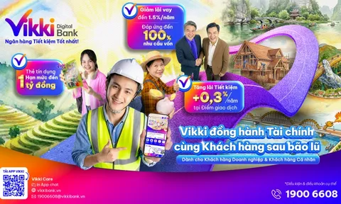 Vikki Bank hỗ trợ tài chính cho bà con vùng lũ