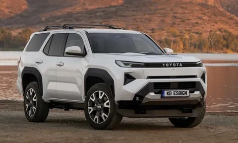 Fortuner thế hệ mới lộ diện qua ảnh dựng: Đầu xe 'copy' Hilux 2026, đuôi pha trộn Prado - 4Runner, hé cửa bản hybrid sạc điện?