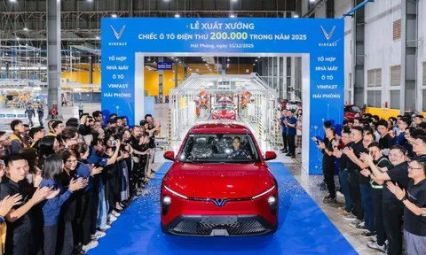 Nhà máy VinFast Hải Phòng xuất xưởng chiếc ô tô điện thứ 200.000 trong năm 2025