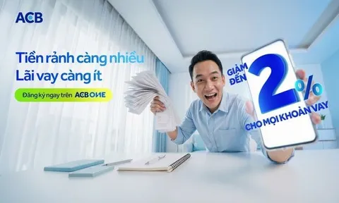 Giải pháp giúp khách hàng ACB tận dụng tiền nhàn rỗi để giảm lãi suất vay đến 2%/năm