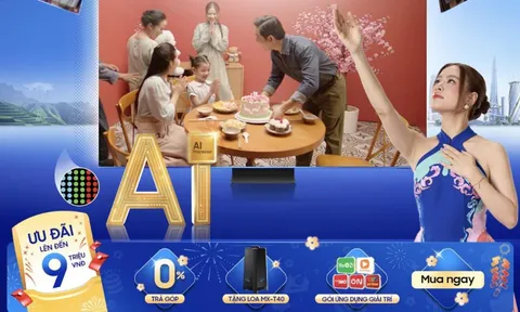 Mua combo AI TV, nhận quà Tết lớn từ Samsung