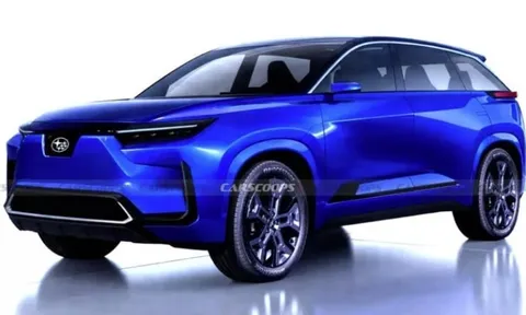 SUV điện 7 chỗ Subaru bị 'khui gốc': Chung máu Toyota, nhắm thẳng Kia EV9