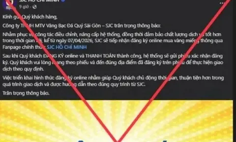 Liên tục bị nhái fanpage, SJC khuyến cáo khẩn cho người mua vàng